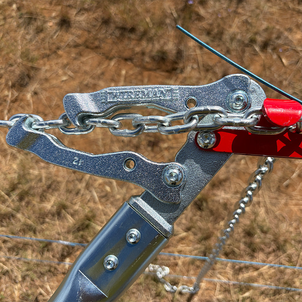 chain grab agricultural wire tensioner 