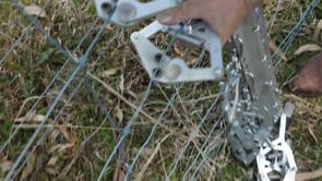 exclusion fence strainer and tensioner board demonstration video