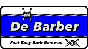 DeBarber barb wire remover product logo