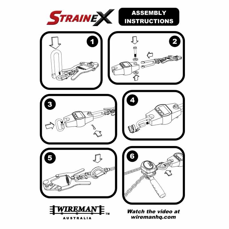 StraineX wire strainer assembly instructions